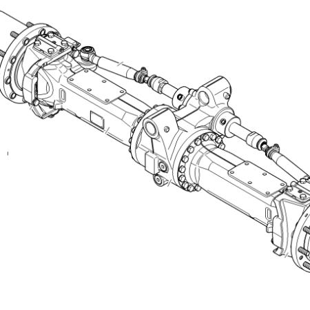 LIEBHERR - A316 - Wheel excavator - Front axle
