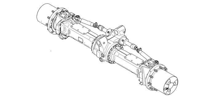 LIEBHERR - A316 - Pelle à pneus - Pont avant