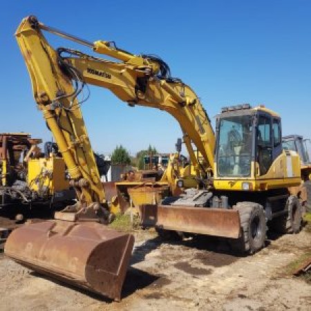 KOMATSU - PW160-7 - Pelle à pneus