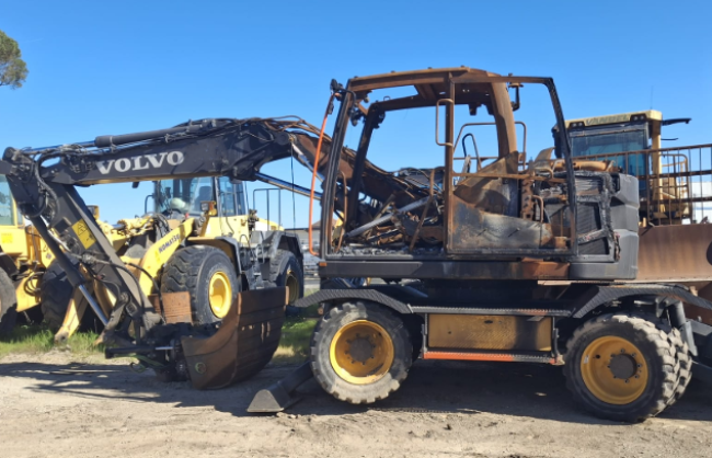 VOLVO - EWR130E - Pelle à pneus