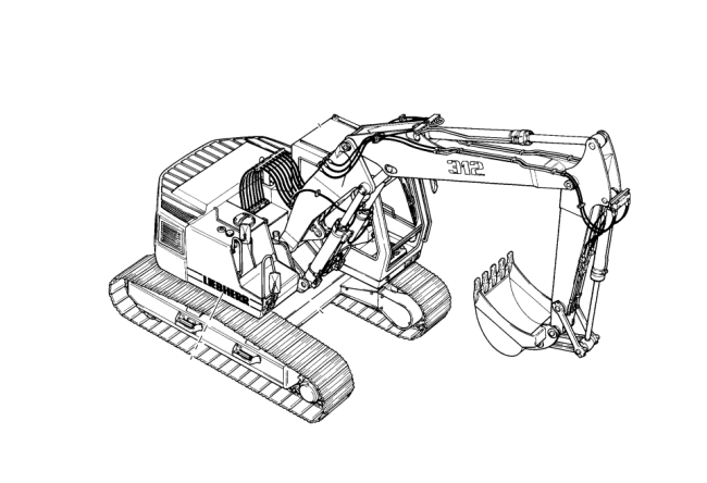 LIEBHERR -  - Pelle sur chenilles