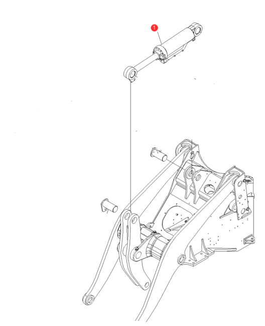 KOMATSU - WA430-6 - Chargeur à pneus - VERIN DE CAVAGE