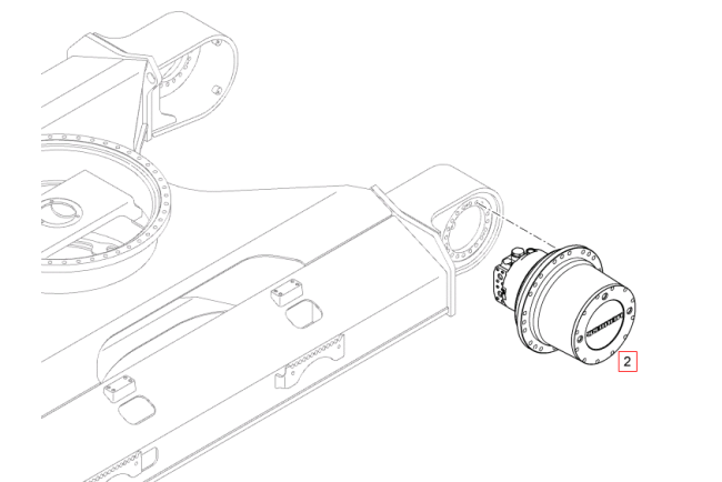 LIEBHERR - R916 - Pelle sur chenilles - reducteur