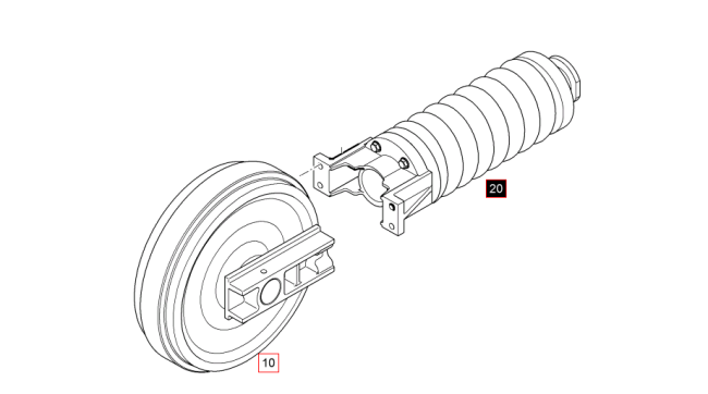 LIEBHERR - R916 - Pelle sur chenilles - ROUE FOLLE