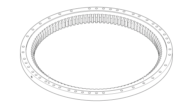 LIEBHERR - LH22M - Pelle à pneus - Couronne orientation