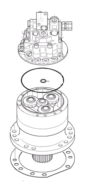 KOMATSU - PC80MR-3 - Pelle sur chenilles - MOTOREDUCTEUR