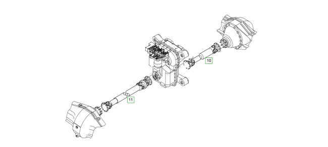 LIEBHERR - L566 - Chargeur à pneus - Arbre