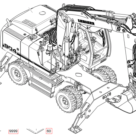 LIEBHERR - A904C - Pelle à pneus